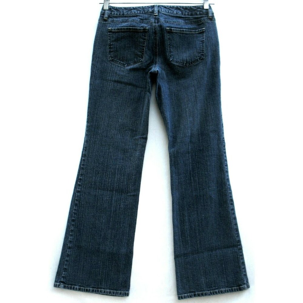 Ann Taylor LOFT Flare Leg Medium Wash 28 x 31 Mid Rise Stretch Sz 4 (tag)
